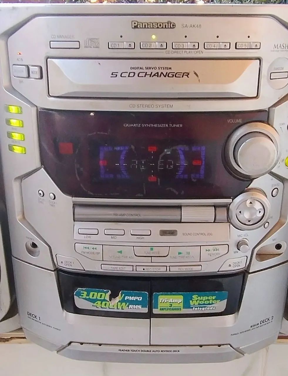 Mini system Som Panasonic SA AK48 defeito F61 - Foto 4