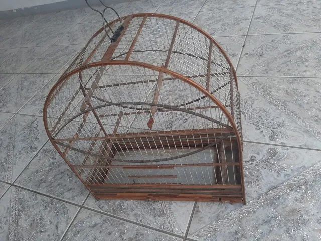 Gaiola de Madeira Usada em perfeito estado - Foto 4