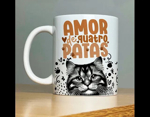 Caneca / xícara personalizada com foto do seu bichinho de estimação, seu pet  - Foto 3