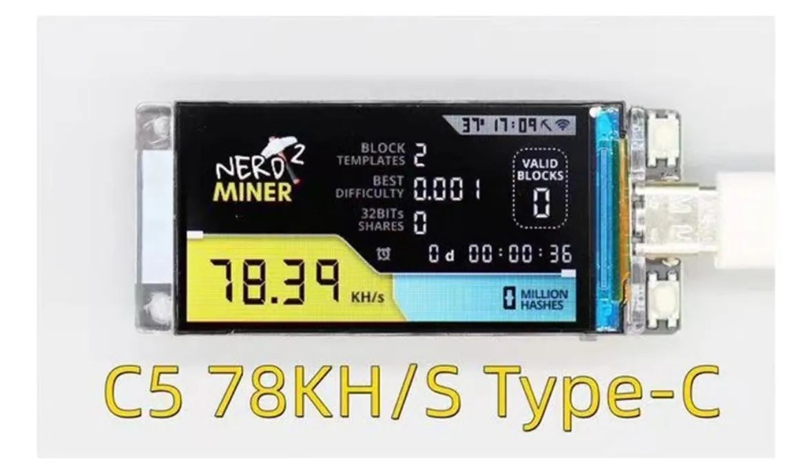 Mineiro De Loteria Nerd Miner V2 Bitcoin Solo - Btc Crypto S - Periféricos  e Acessórios de Computador - Vila Mangalot, São Paulo 1443180647 | OLX