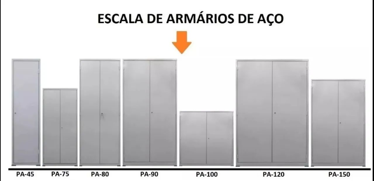 Armários de Aço para Comércio - Diversos Tamanhos