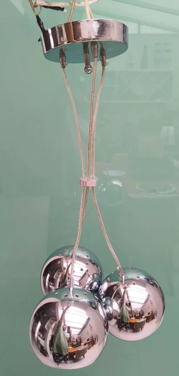 Lustre de teto com 3 lâmpadas 