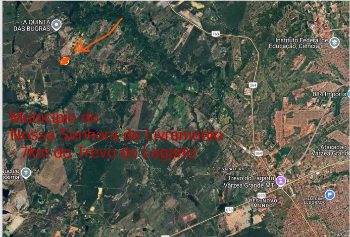 Chacrinha 0,5 hectare: Cuiaba e Varzea Grande MT: vende ou troca