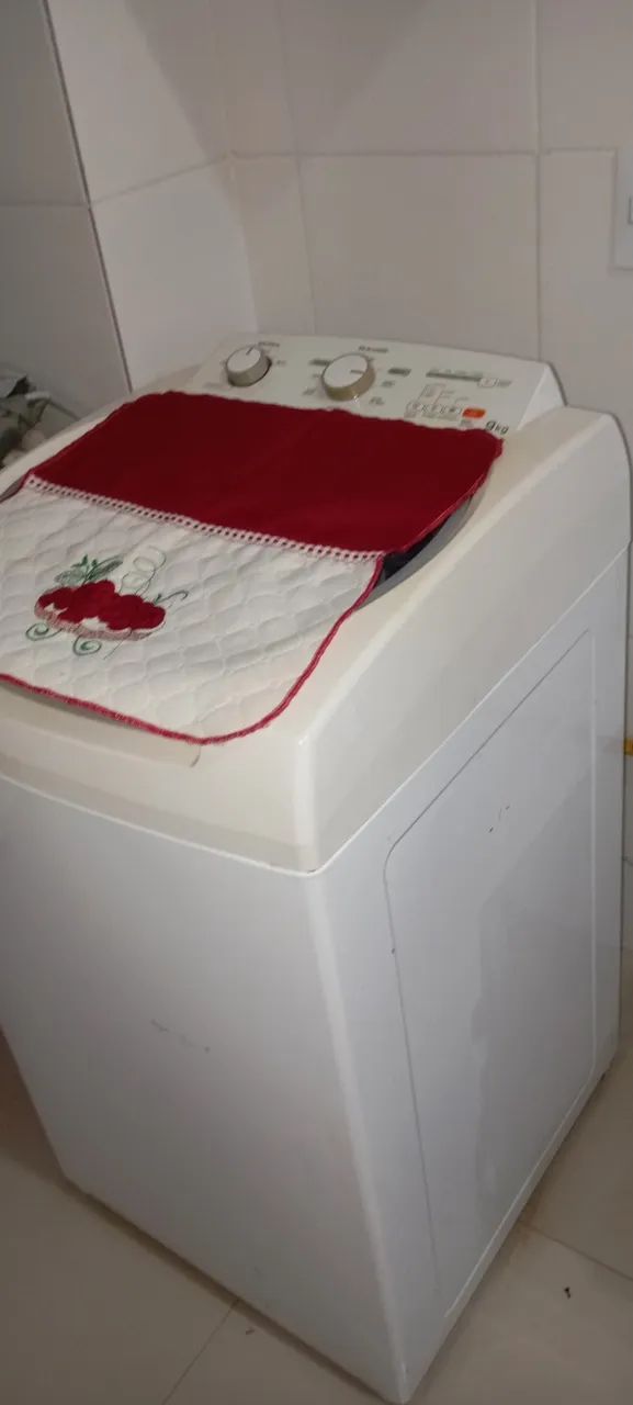 Máquina de lavar com defeito 