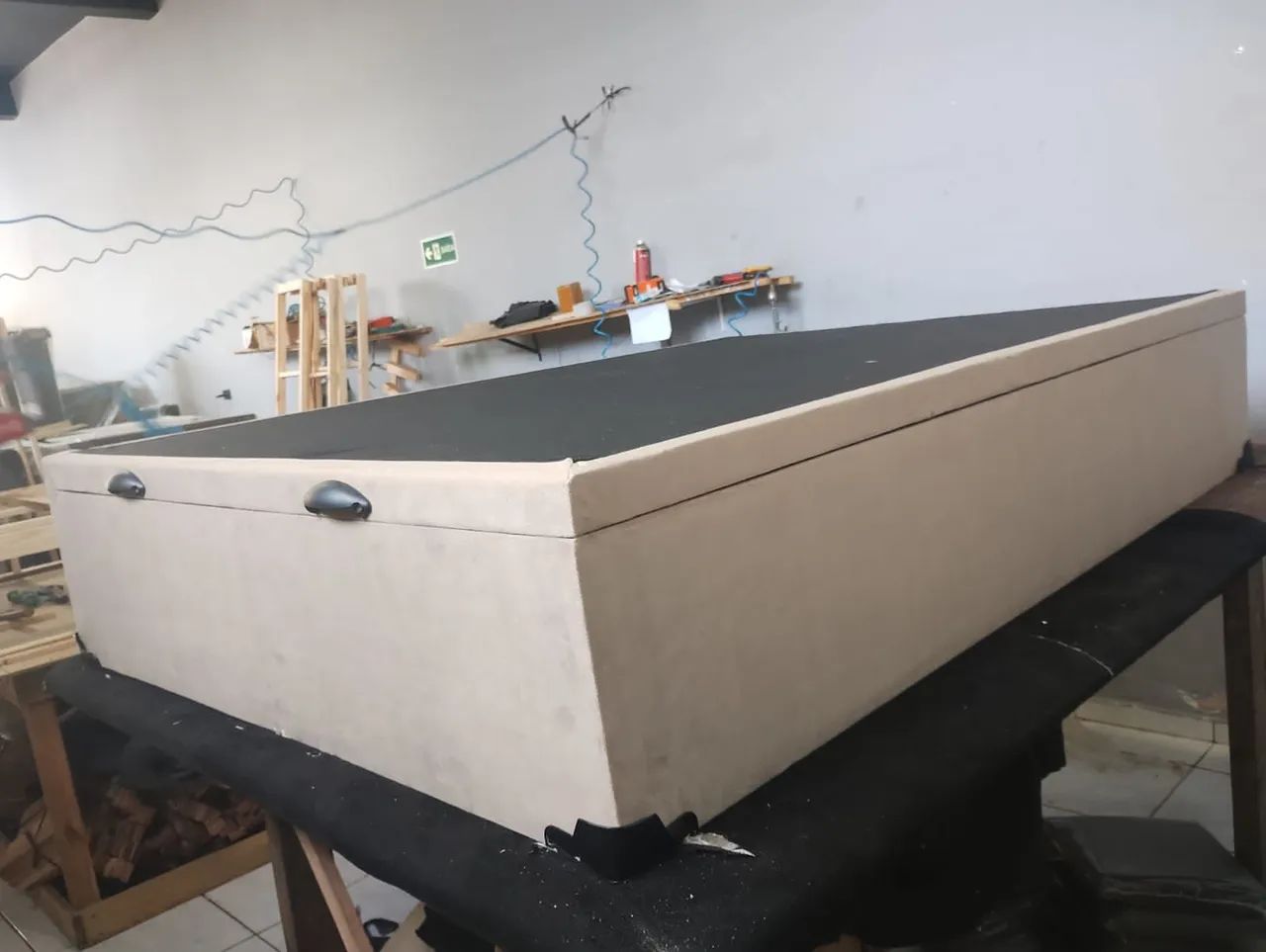 Cama Box de Casal com Baú - Nova - Foto 2
