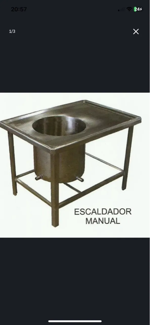 Escaldador Manual de Aves em Aço Inox
