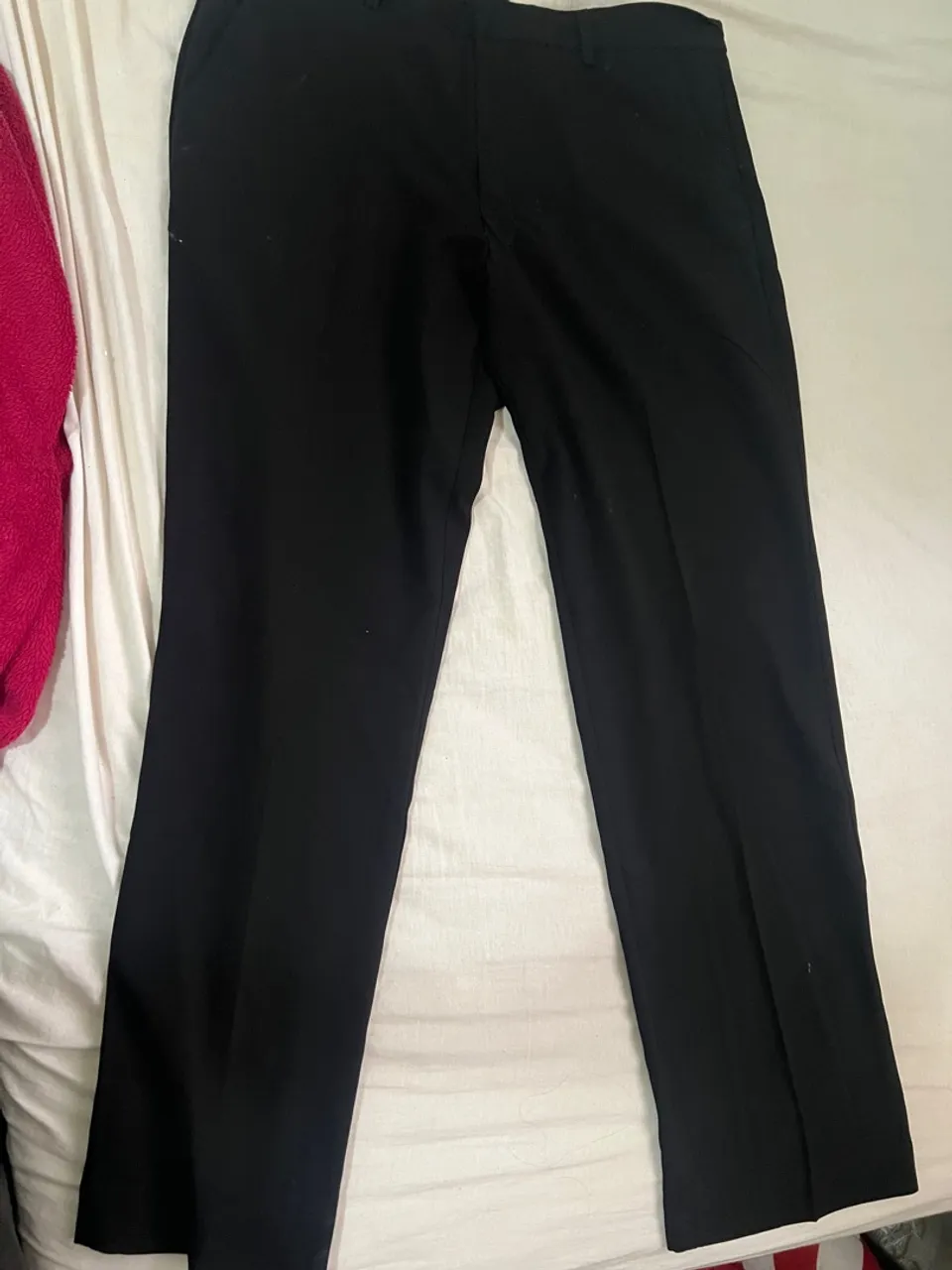 Calça de alfaiataria reta preta