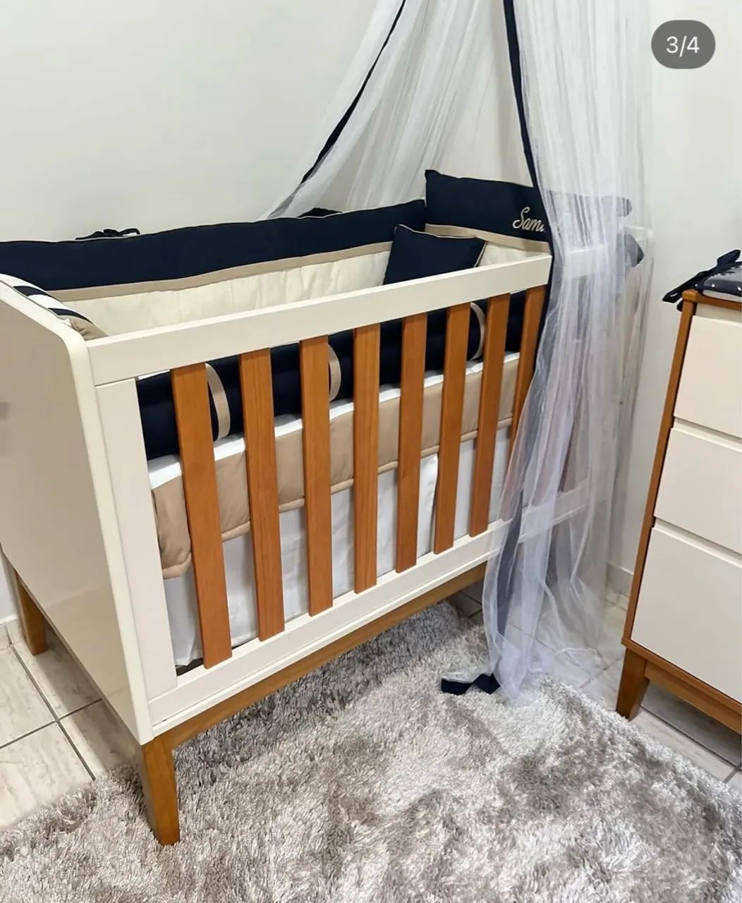  Berço evolutivo branco.  - Foto 2