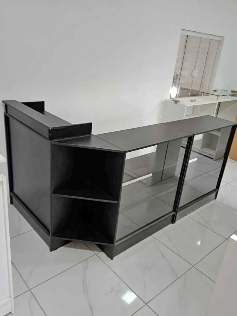 Kit balcoes em MDF Preto  - Fabricamos sob medidas 