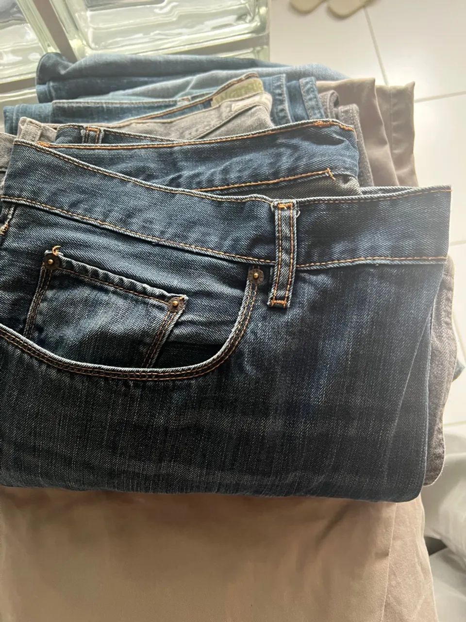 Calça Jeans Wrangler/ Lee/ Tommy Hilfiger  - Foto 3