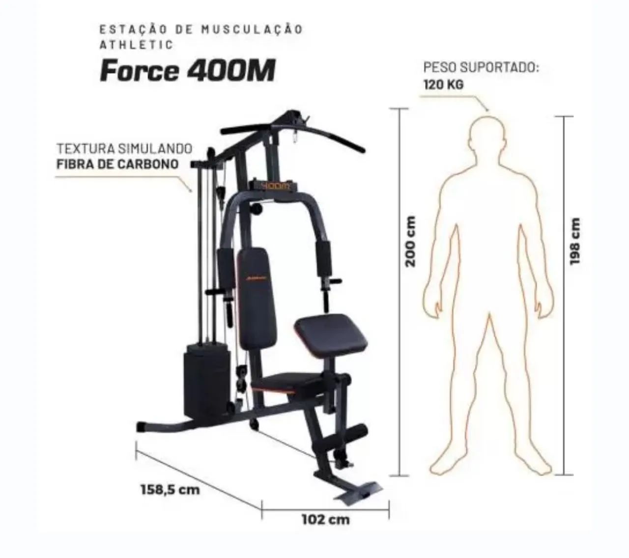 Estação De Musculação Athletic Power 400m + JUMP + BOSU - Foto 4