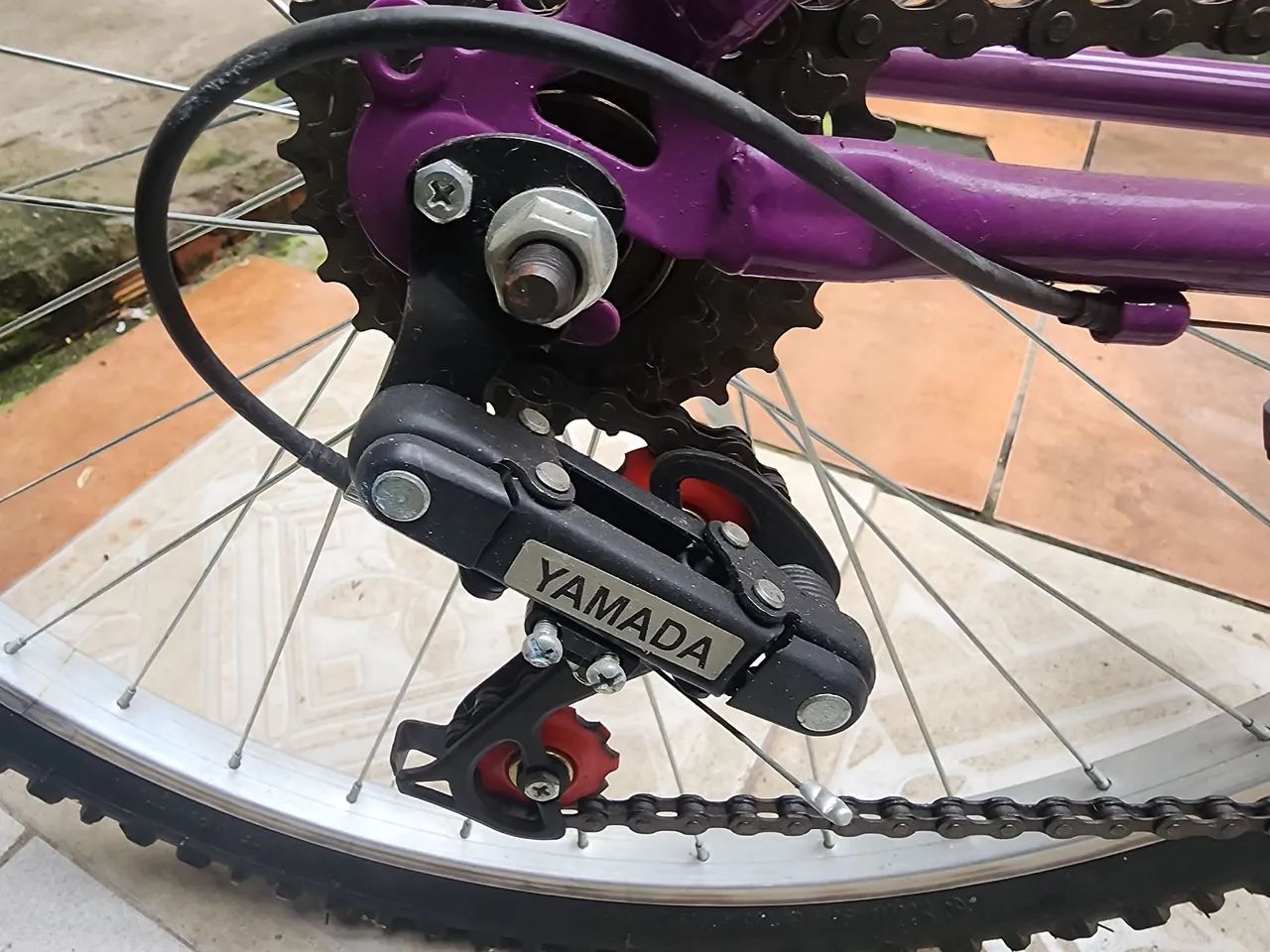 Bicicleta Aro 26 South Love Girl 18 marchas - Roxa - Foto 3