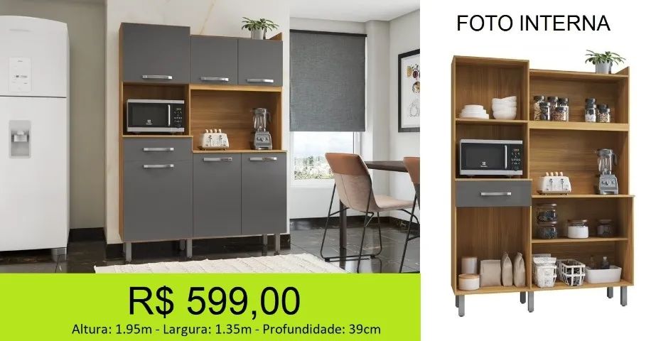 Kit de cozinha com amplo espaço - Foto 2