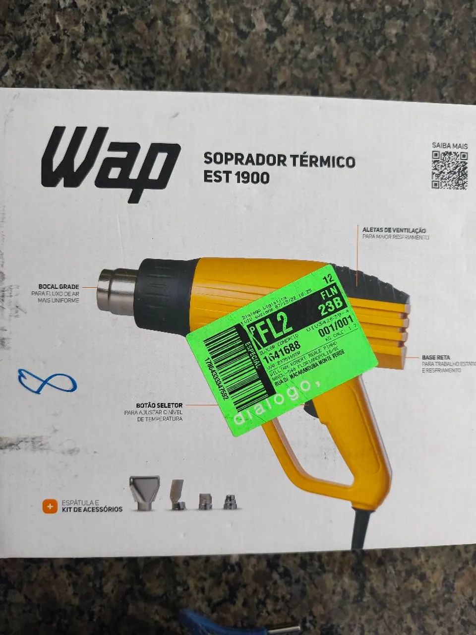 WAP EST 1900 Heat Gun - Brand New in Box, Professional