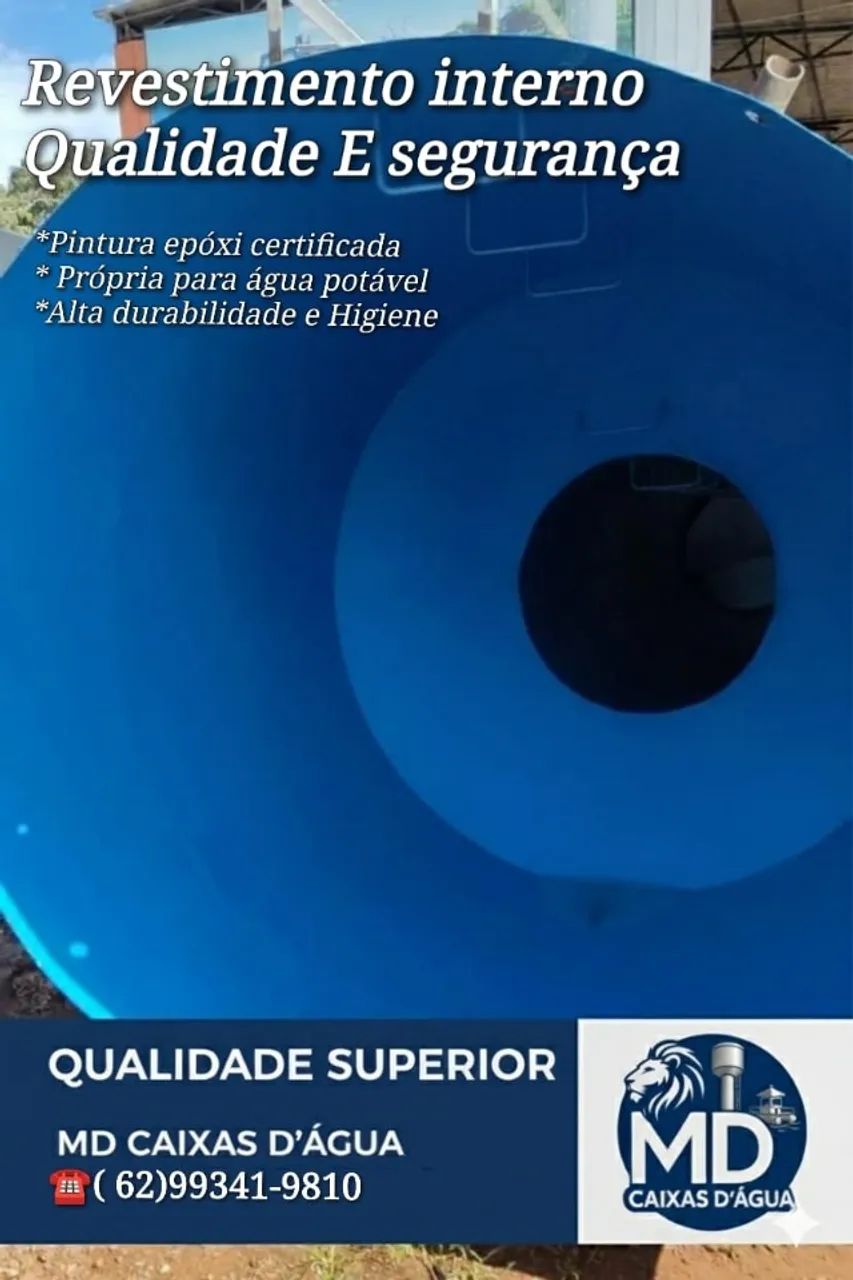 CAIXA TIPO TAÇA 10 MIL LITROS COLUNA SECA - Foto 2