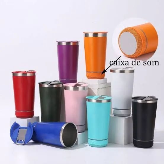 copo térmico Bluetooth  - Foto 5