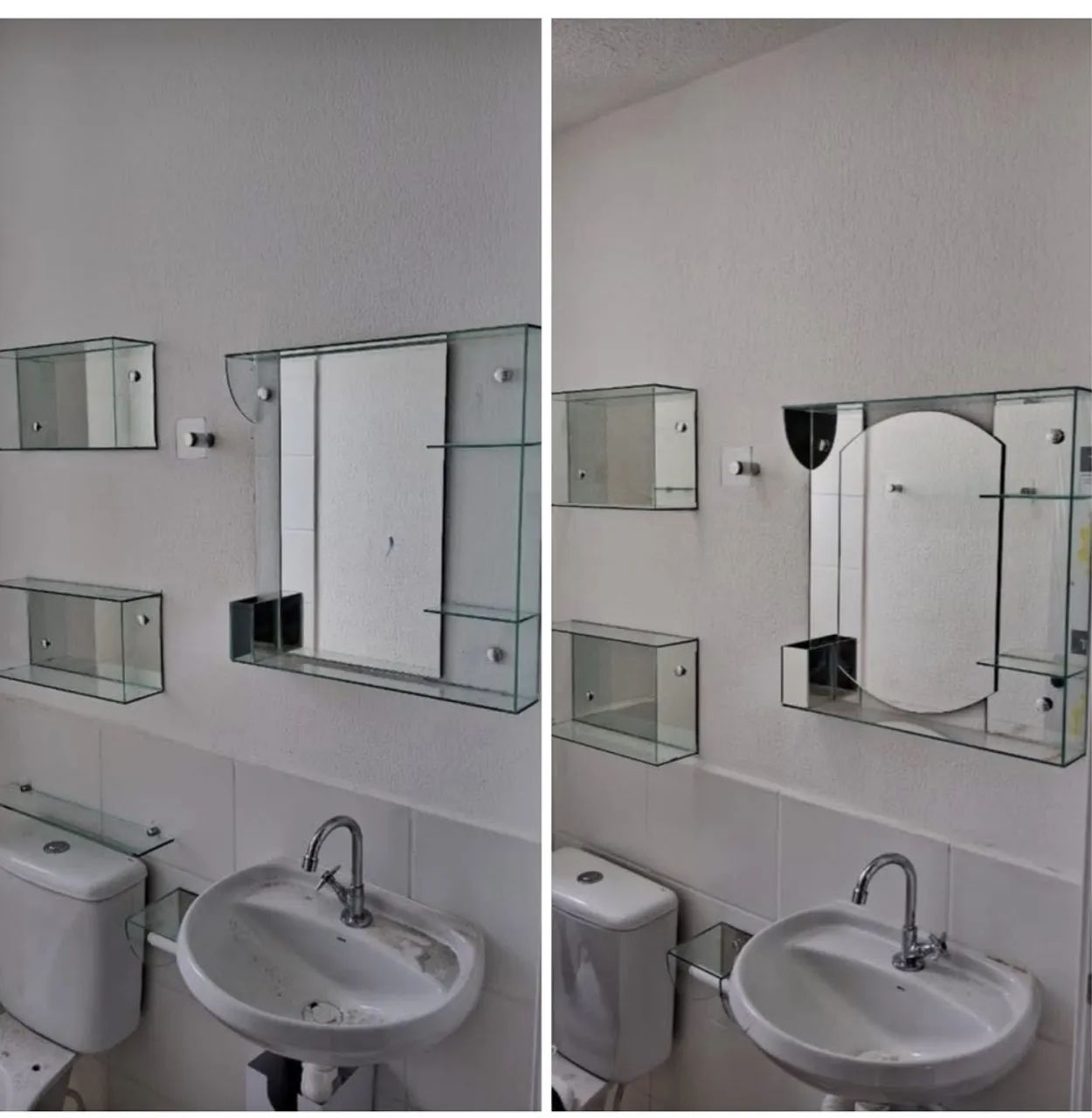 Armário de vidro elegante 