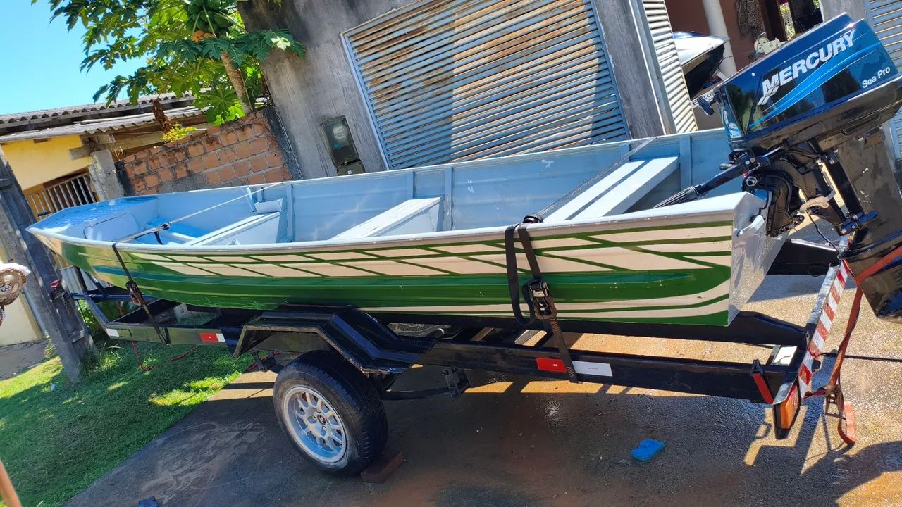 Vendo barco motor 25 mercury e carreta sem placa  - Foto 7