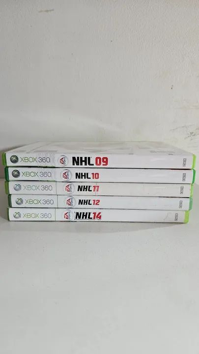 Combo jogos Coleção NHL Xbox 360 - 09, 10, 11, 12 e 14 originais 