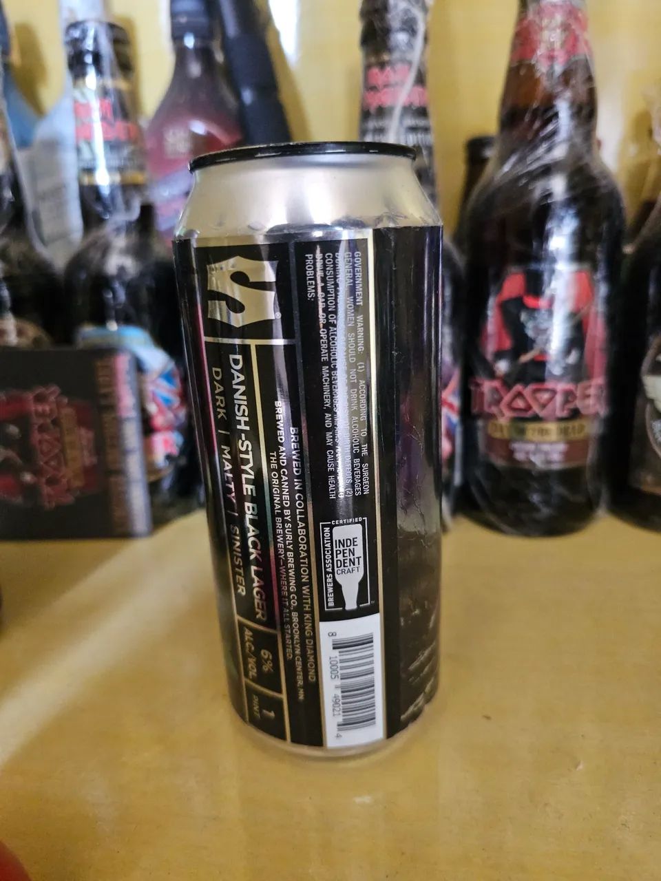 Lata de Cerveja Surly Black Horsemen King Diamond  - Foto 3