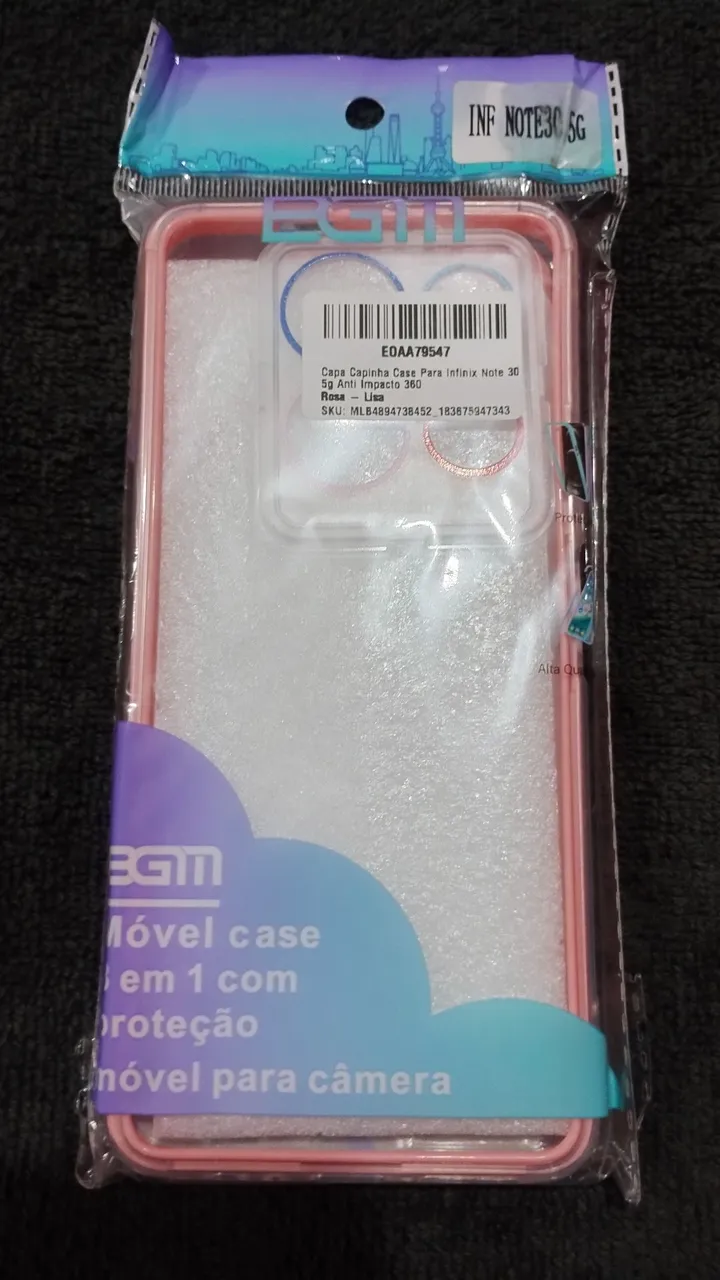 Capa para Infinix Note 30 5G Rosa - Anti Impacto 360
