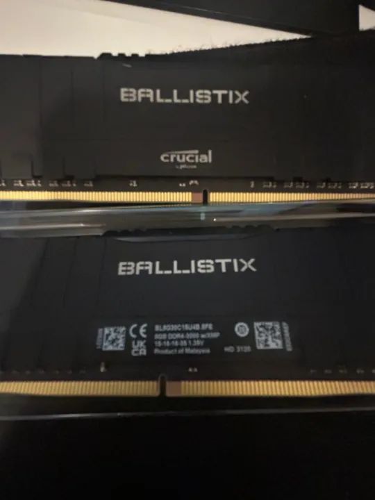 Memória DDR4 Crucial Ballistix 16gb (2x8gb) 3000mhz - Foto 2