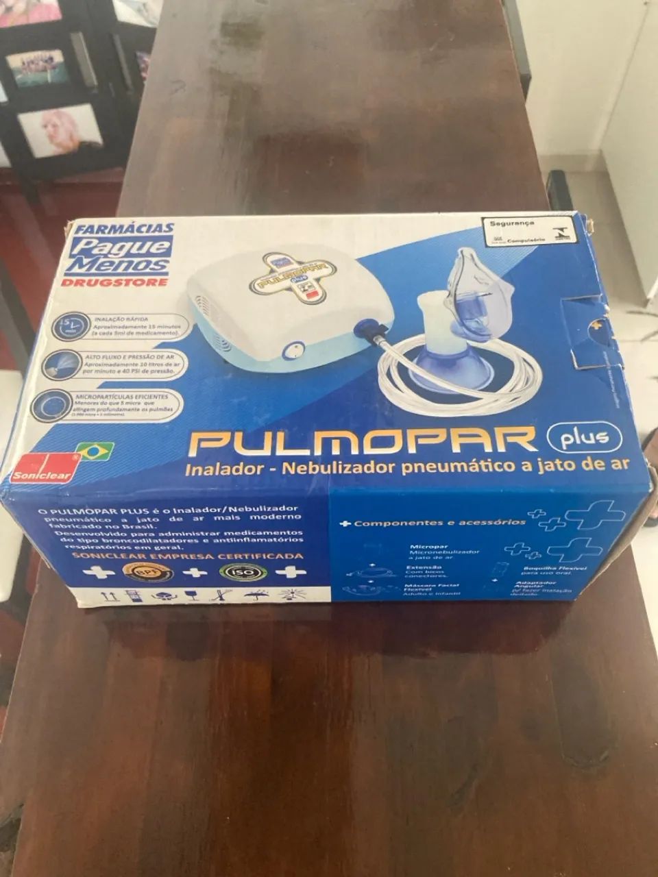 Inalador Pneumático Pulmomar Plus - Novo - Foto 2