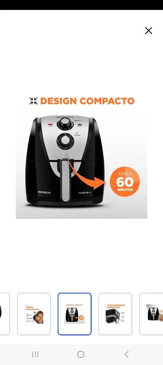 Ayr fryer mondial - Foto 5