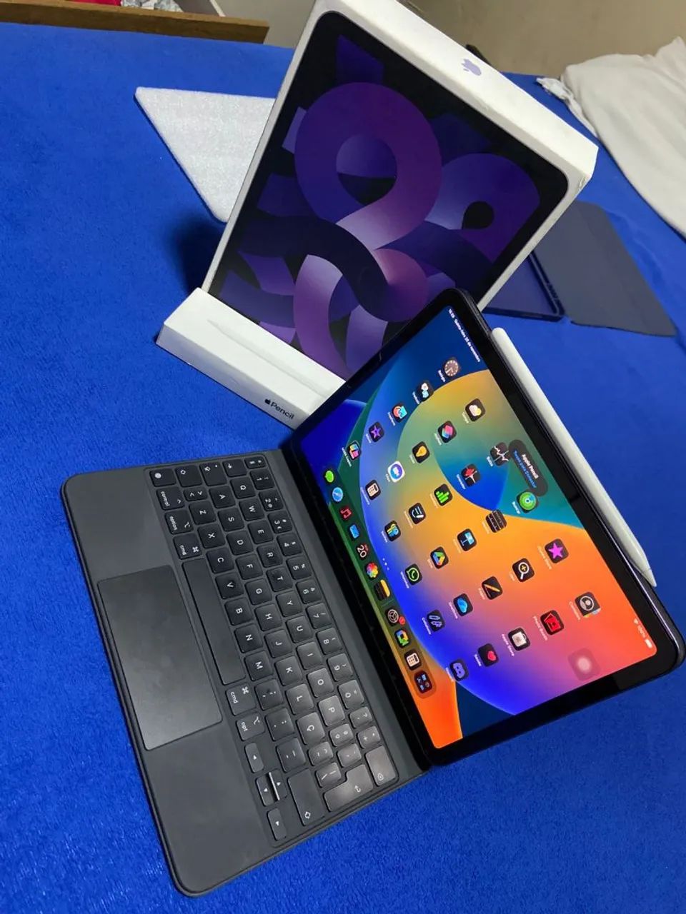 iPad Air 第5世代Magic Keyboard Apple Pencil iPad Air 5 M1 + Pencil 2 + Magic Keyboard - Celulares e