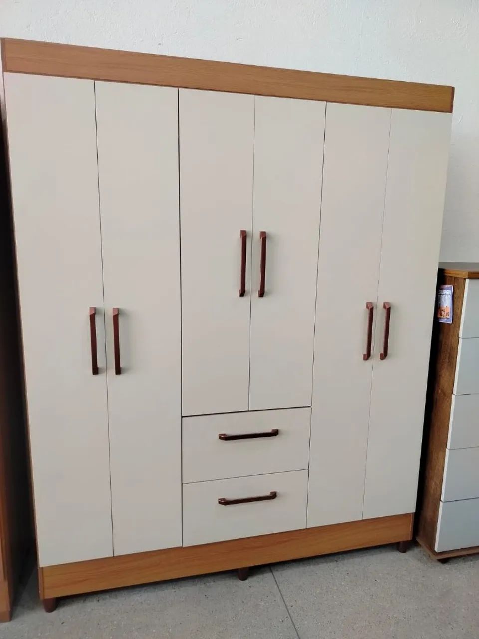 Guarda-Roupas 6 Portas Branco 100% MDF- O Queridinho 