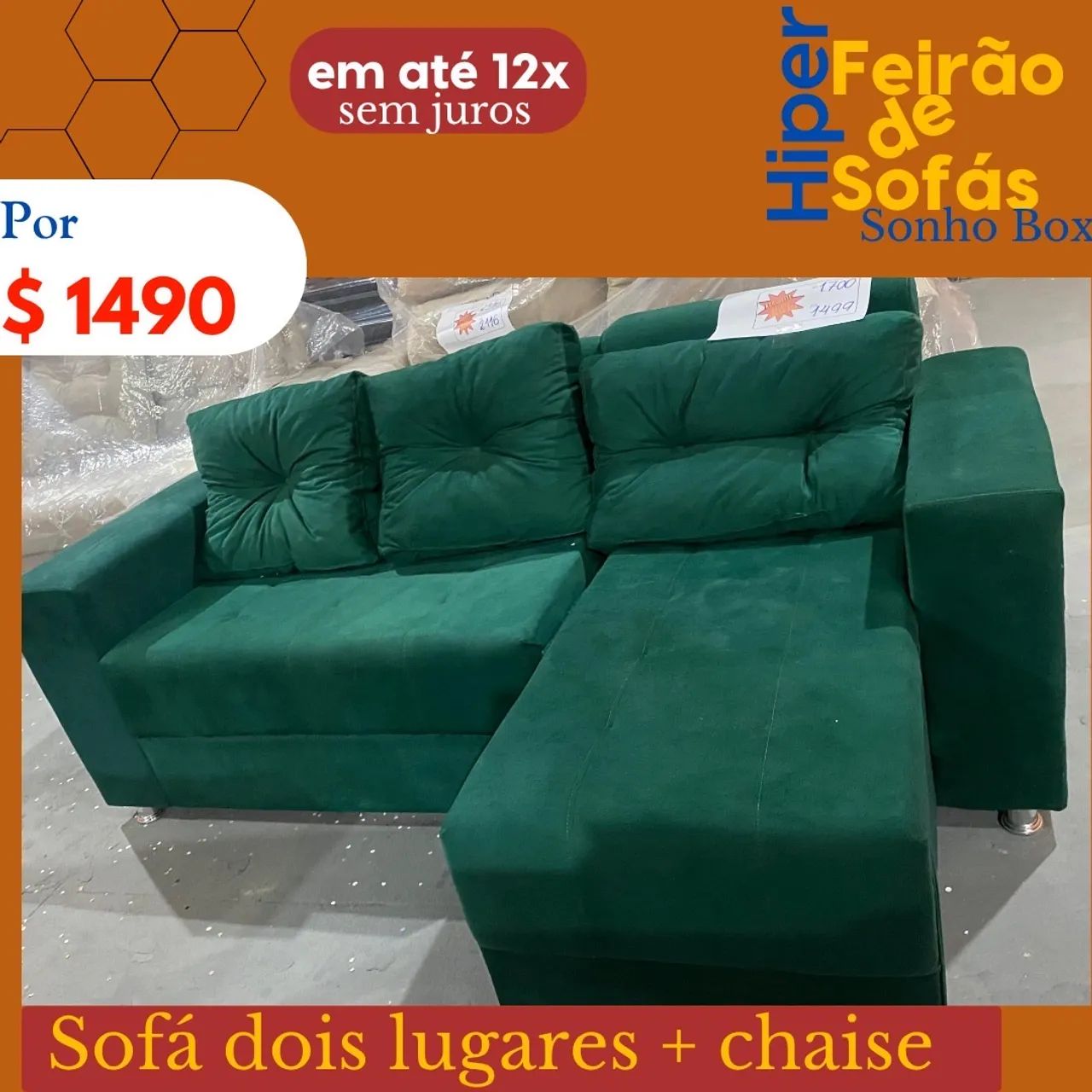 Sofá - Feirão de Sofás Sonho Box - Foto 3