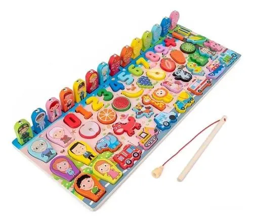 Brinquedo Educacional de Pesca e Números - Diversão Garantida!