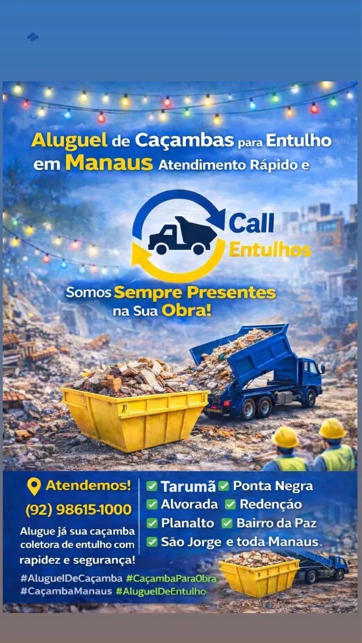 Locação de Caixas (Caçambas) Coletoras de Entulhos 