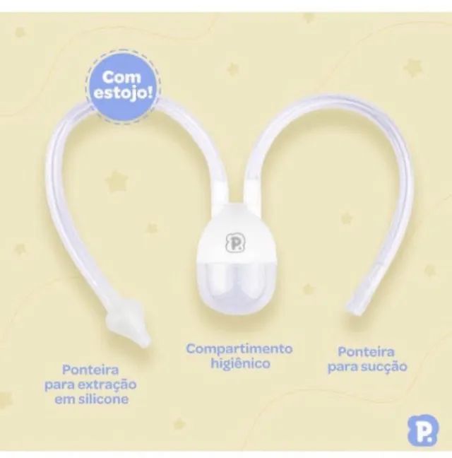 Aspirador Nasal De Sucção Infantil Bebê Pimpolho - Foto 2