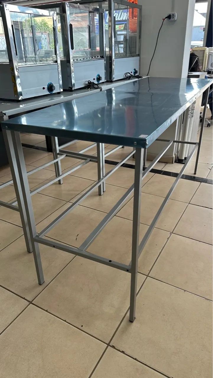Mesa com tampo inox 1.90x0.60 - Foto 3