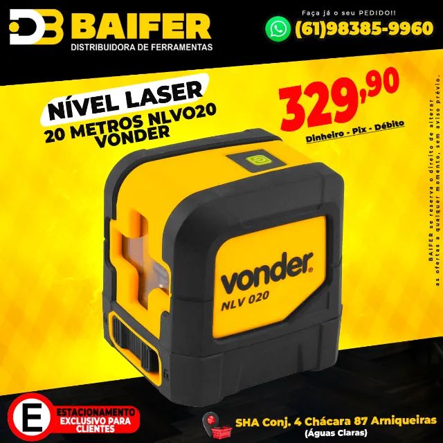 Nível Laser 20 Metros Nlvo20 Vonder