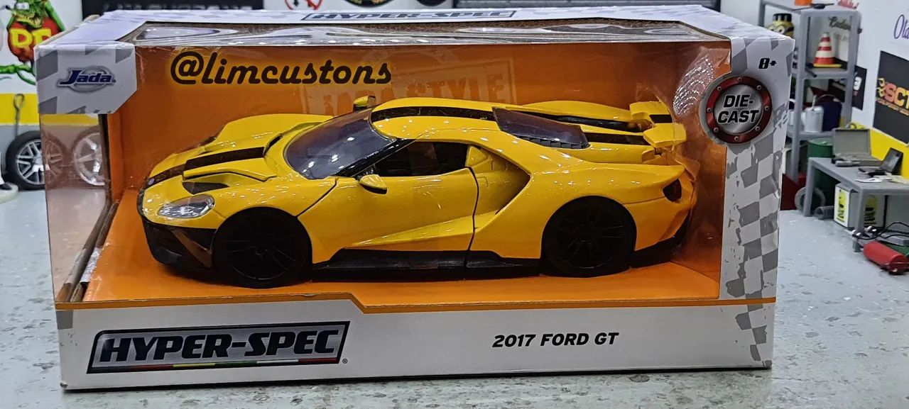 Jada toys 1:24 - Ford GT 2017 série Hiper Spec - Nova