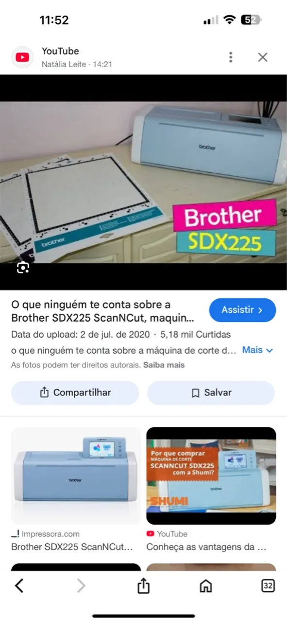 Brother SDX225 ScanNCut - Máquina de Corte