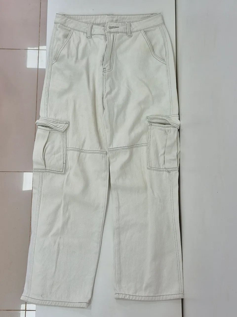 Calça cinza