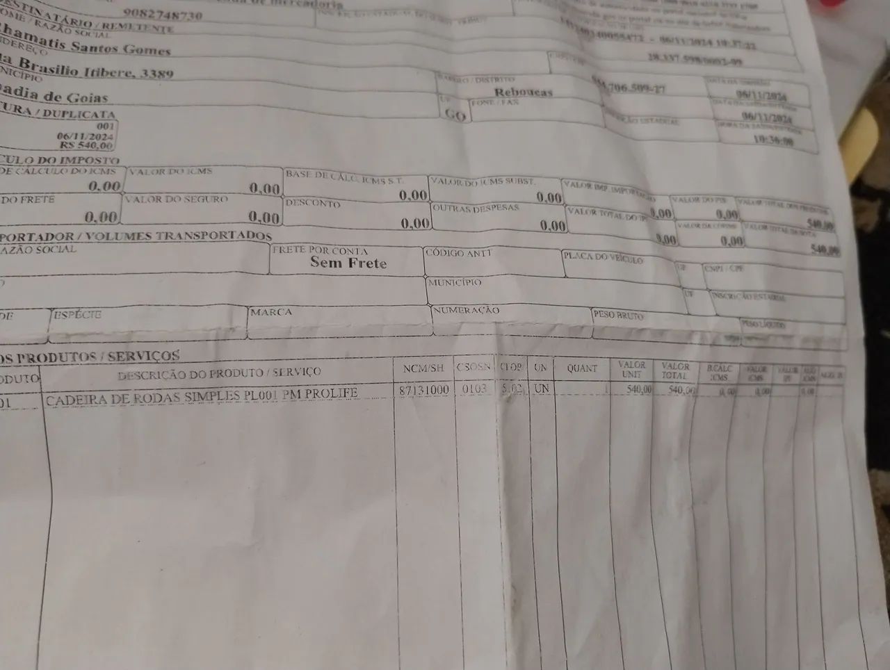 Cadeira de Rodas Simples PL001 PM Prolife - Foto 2