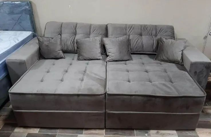Sofá Cama Geneva 2.30 MT Retrátil -(ENTREGAMOS EM ATÉ 24 HORAS) - Foto 2