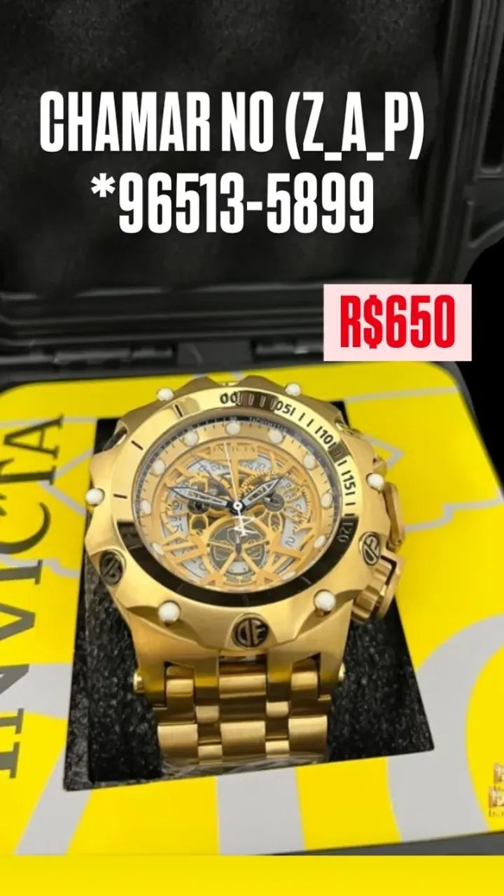 Relógio INVICTA HYBRID SKELETON MULTIFUNCIONAL Acessórios