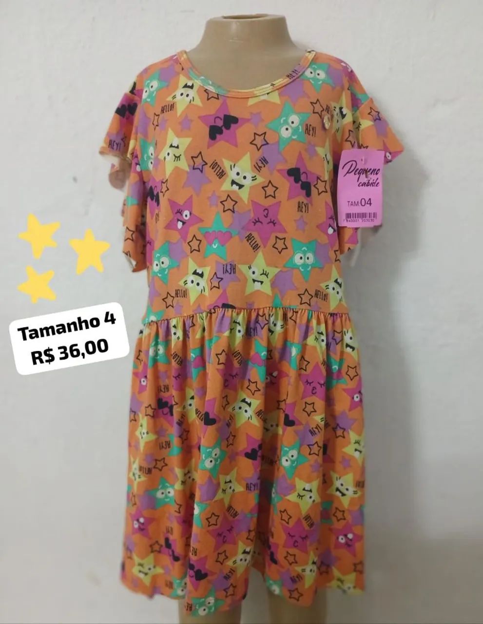 Vestido Infantil em malha conforto e qualidade 