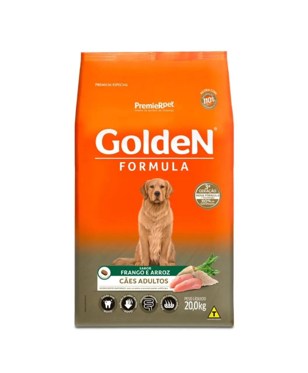VENDO Ração Golden Formula Frango e Arroz 20kg - Cães Adultos