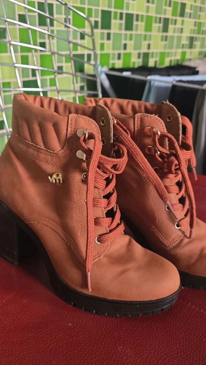 Bota Coturno Rosa Queimado