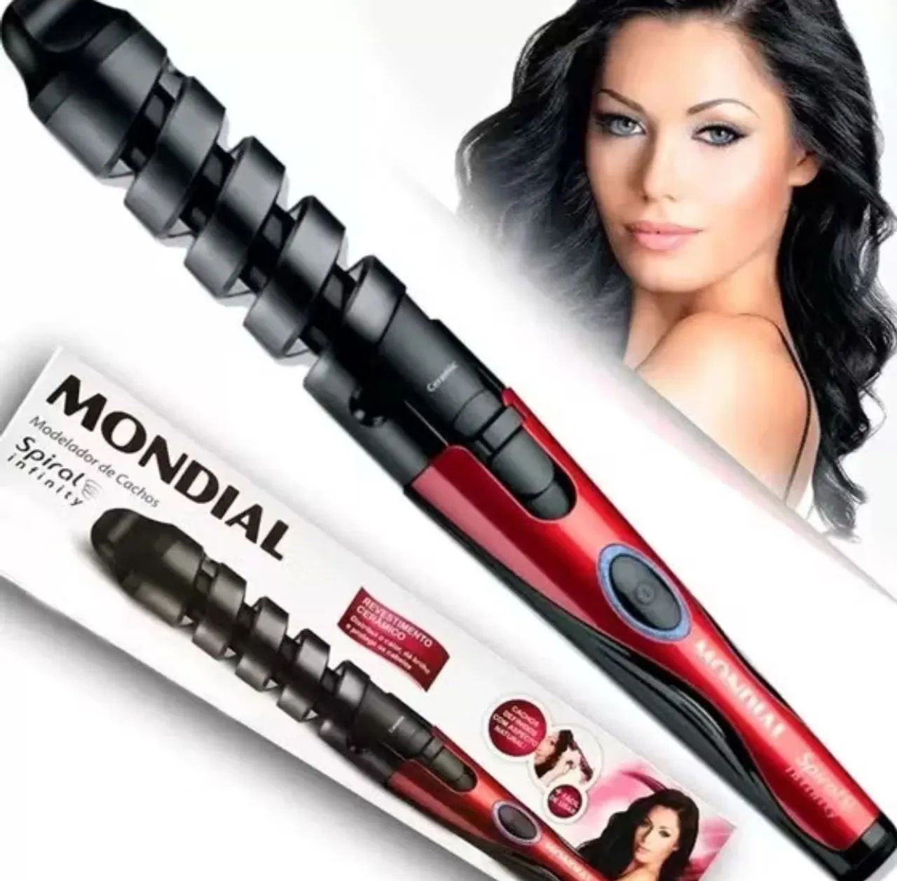 Modelador de cachos espiral Mondial Infinity