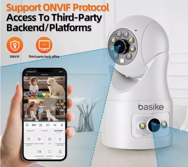 Câmera Wi-Fi Inteligênte Lente Dupla Visão Noturna e Intercomunicador  - Foto 5