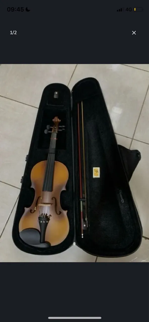Violino com estojo e arco