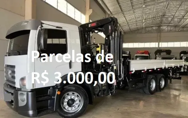 VW 24.250 2013 com Munck Argus 2018 Entrada com Transferência de Divida