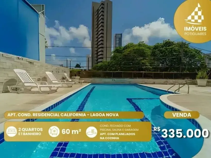 Apartamento à venda, 2 quartos, 1 vaga, Lagoa Nova - Natal/RN